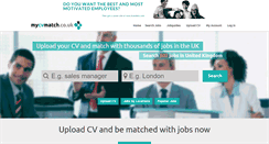 Desktop Screenshot of mycvmatch.co.uk